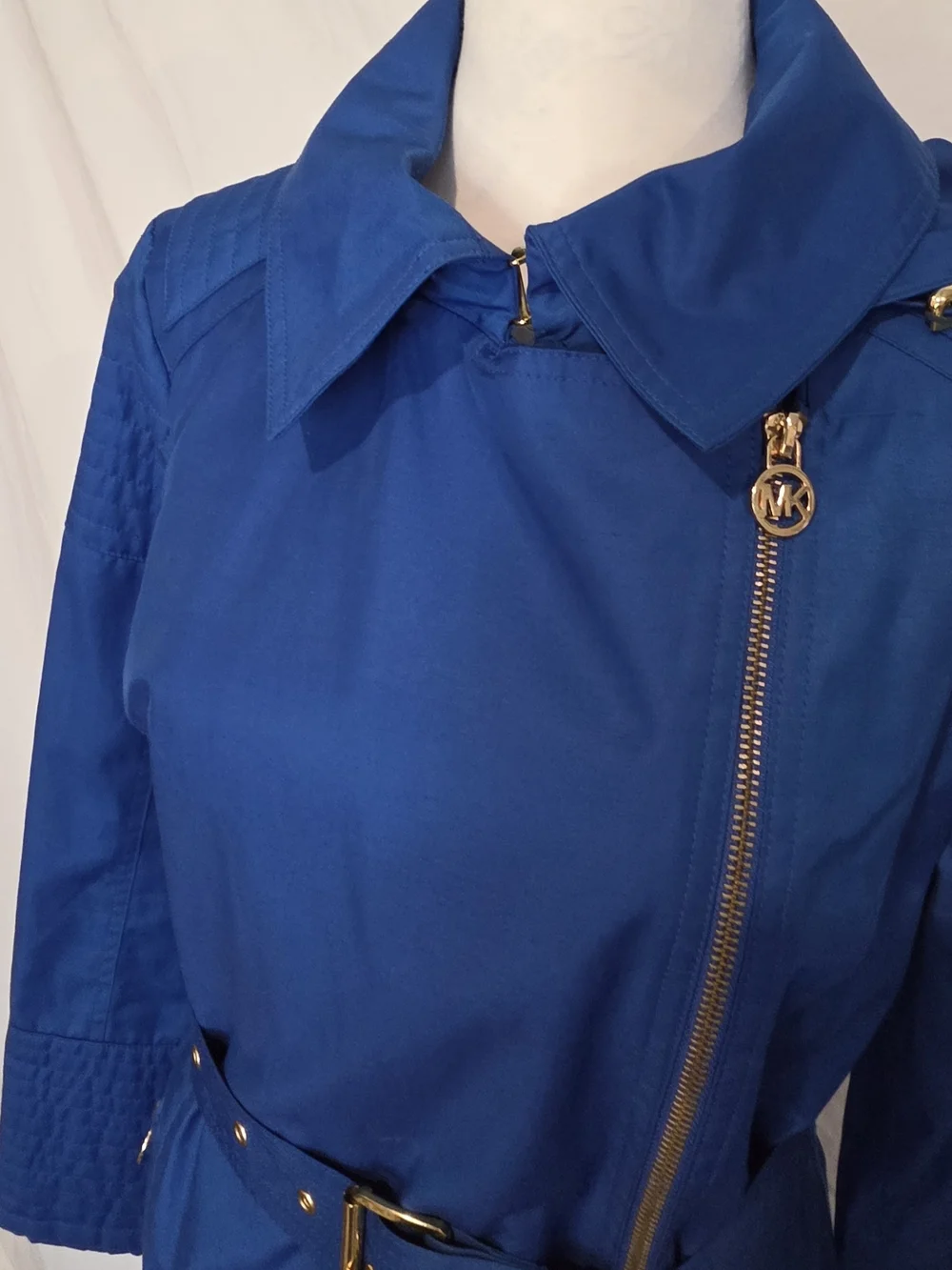 *NWOT* Michael Kors Cobalt Blue Belted Trench Coat